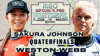 Bettylou Sakura Johnson vs Tatiana Weston-Webb | MEO Rip Curl Pro Portugal 2024 - Quarterfinals