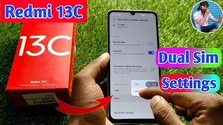 redmi 13c dual sim call setting, redmi 13c dual sim network problem