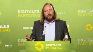 Länderrat: Rede von Anton Hofreiter beim ersten digitalen Parteitag der Grünen