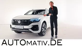 Volkswagen VW Touareg R-Line (2018) erste Sitzprobe, Test und Review der Weltpremiere - AUTOmativ.de