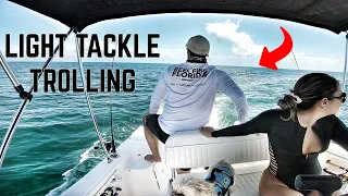 LIGHT TACKLE Trolling For Spanish Mackerel | Florida Fishing Gulf Coast