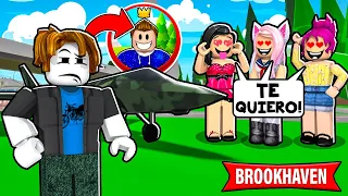 CAZANDO INTERESADAS CON EL NUEVO AVIÓN de BROOKHAVEN! 🤣🏡 - Roblox YoSoyLoki