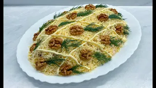 Новогодний Салат "Ананас" Вкуснейшее Сочетание Всех Ингредиентов!!! / Salad Pineapple