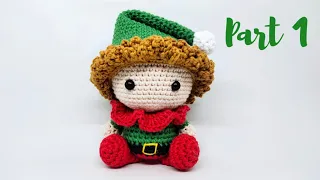 CHRISTMAS ELF | PART 1 | HEAD & BODY, COLLAR, HAIR | AMIGURUMI TUTORIAL | HOW TO CROCHET