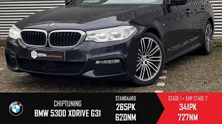 BMW 530d xDrive G31 Stock vs Stage 1 + XHP 0-100 Acceleration 341HP & 727NM | BERKPerformance