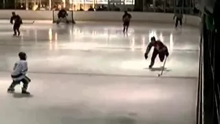 Huge hockey hit!!! Alittle head over heels