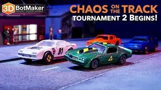 Chaotic Start for Tournament 2 (KotM4 T2-1) Modified Diecast Racing