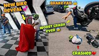 Worst Crashed Ever In My Life 😰 || Bike Total Loss 💔 #crash #live