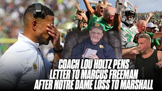 Coach Lou Holtz Pens A Letter To Marcus Freeman After Notre Dame Loss To Marshall