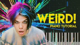 YungBlud - Weird! | Piano Tutorial (Accompaniment Karaoke)