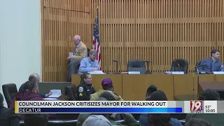 Councilman Jackson Criticizes Mayor for walking out| Feb 5, 2024 | News 19 at 10 p.m.