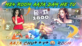 LADKI NE GALI 🤬DEKAR DIYA(1800UC) ROYAL PASS KE LIYE CHALLENGE FOR 2VS2 M24 ROOM || #BGMI #GIRLS