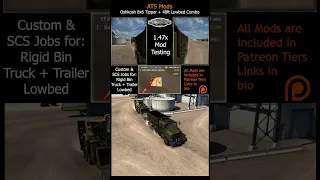 Oshkosh 8x6 Tipper + 48ft Low-bed Combo | ATS 1.47x | Mods #atsmods