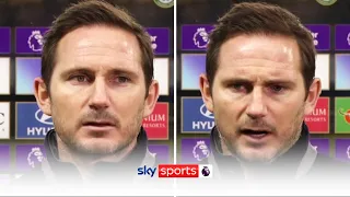 Frank Lampard reacts to Chelsea's 3-1 defeat to Manchester City