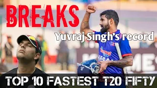 Nepal’s Dipendra Singh breaks Yuvraj Singh’s record | smashes fifty in just 9 balls #dipendra