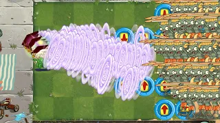 PvZ 2 Challenge - 100 Plants Max Level Vs 100 Super Speed Surfer Zombie - Who will win?