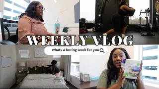 VLOG -- 9 to 5 corporate life, office essentials, workouts, girls night out