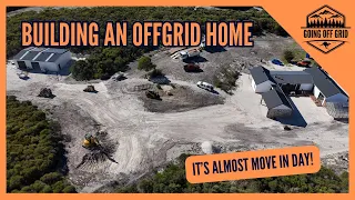 Building An Offgrid Home! Almost Move In Day! Kitchen, Bathrooms & Finishing Touches. #construction