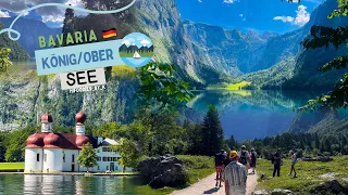 Königssee | Obersee  | Berchtesgaden, Bavaria, Germany -most beautiful lake and boat tour Germany 4K