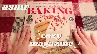 ASMR Holiday Baking Magazine🎄🍪 soft-spoken, page flipping, tracing, reading