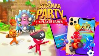 Stickman Party: Игры на 1 2 3 4 игрока бесплатно 7+/Лучшая игра на одном телефоне до 4 человек