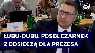 Pytania Przemysława Czarnka trwały dłużej niż odpowiedzi Jarosława Kaczyńskiego @TVN24