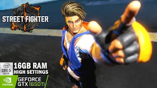 Street Fighter 6 Open Beta I GTX 1650 ti + i5 10th GEN + 16GB RAM I High Settings I Benchmark Video