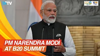 PM Narendra Modi Addresses At The B20 Summit 2023