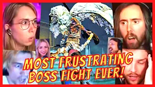 GAMERS FIGHT FRUSTRATING BOSS OF VALIANT GARGOYLE BOSS FIGHT REACTIONS - ELDEN RING BOSS FIGHT! [AR]