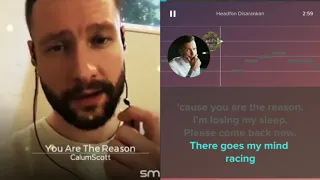 You are the reason - Calum Scott (video karaoke duet bareng lirik tanpa vokal) smule cover