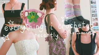 everything i crocheted recently! (summer crochet inspo)