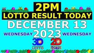 2pm Lotto Result Today December 13 2023 (Wednesday)