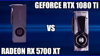 Видеокарта Radeon RX 5700 XT vs Geforce  GTX 1080 Ti. Сравнение!