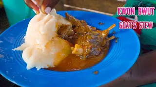 African Village Girl's Life//COOKING VERY DELICIOUS GOATS STEW AND KWON BWUT