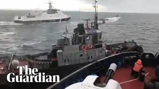 Russia seizes Ukrainian naval ships in major escalation of tensions