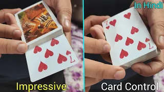 2 Impressive Card Control - Tutorial In Hindi | Card Magic Tricks