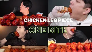 Mukbangers finished CHICKEN LEG PIECE in one bite🥵|Big Bite ASMR Compilation 🍗