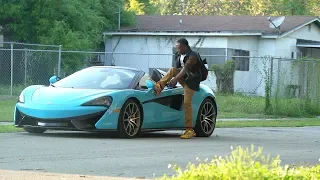 MCLAREN BAIT CAR IN THE HOOD!!! ELECTRIC SEAT PRANK!!