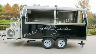 3.5M arc style food trailer