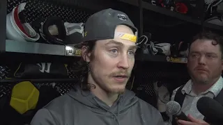 Tyler Bertuzzi says it was an honor to play with Patrice Bergeron