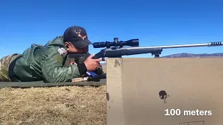 tikka t3 varmint 223 rem 100&410 meters