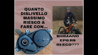 Quanto DISLIVELLO MASSIMO con SHIMANO EP8 RS modalità ECO??? Orbea Rise h15 enduro MTB