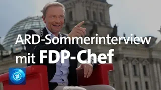 ARD-Sommerinterview - mit Christian Lindner, FDP-Parteichef