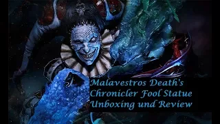Sideshow Court of the Dead Malavestros Death's Chronicler Fool Statue Unboxing und Review!
