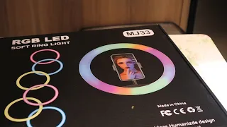 RGB LED SOFT RING LIGHT (UNBOXING AND REVIEW)