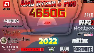 AMD Ryzen 5 Pro 4650G in 40 Games  | Vega IGPU MASSIVE test  | 2022-2023