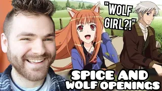 First Time Reacting to 'SPICE AND WOLF' Openings & Endings | ANIME REACTION
