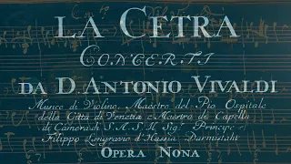 VIVALDI | La Cetra | Concerto RV 181a in C major, Op. 9 No. 1 | Original manuscript