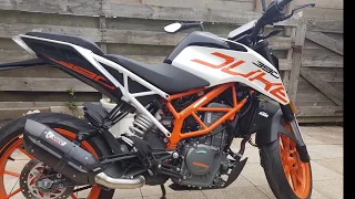 KTM 390 DUKE 2017 STOCK VS MIVV SUONO EXHAUST WITHOUT DB KILLER