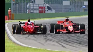 Ferrari F1 2018 vs Ferrari F1 1996 - Imola